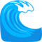 Water Wave emoji on Messenger